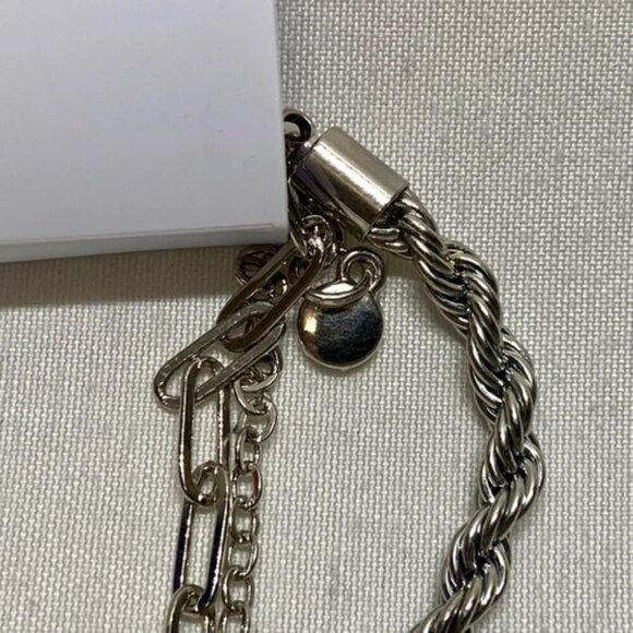 Sonoma Fresh Water Cultured Pearl Paperclip Toggle Chain Rope Layered Necklace - Picture 8 of 15
